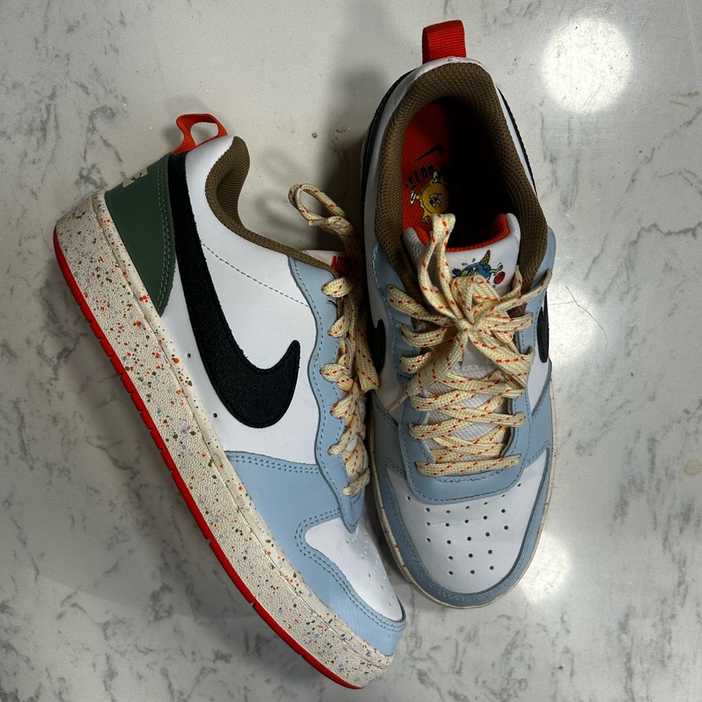 Nike Court Borough 2 Low White Alabaster Speckled